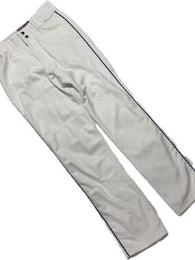 NWOT Men's White Dress Pants with Navy Side Piping